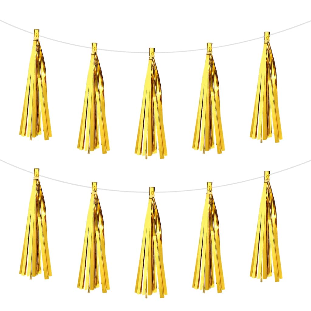 15Pcs Tassel Garland Banner with Rope