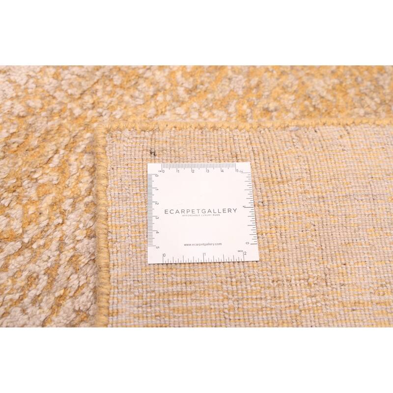 ECARPETGALLERY Hand Loomed Elysian Gold Rug - 8'1 x 9'10