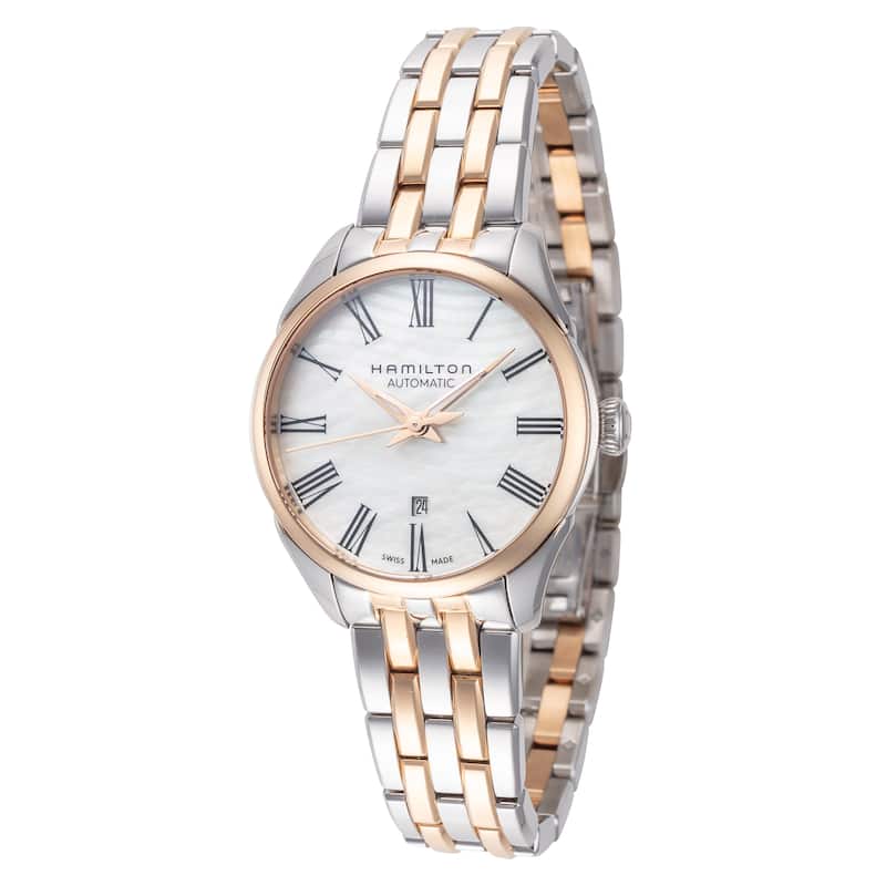 Hamilton Women's Jazzmaster 30mm Mother-of-Pearl Dial Stainless Steel Automatic Watch - Two-Tone - One Size