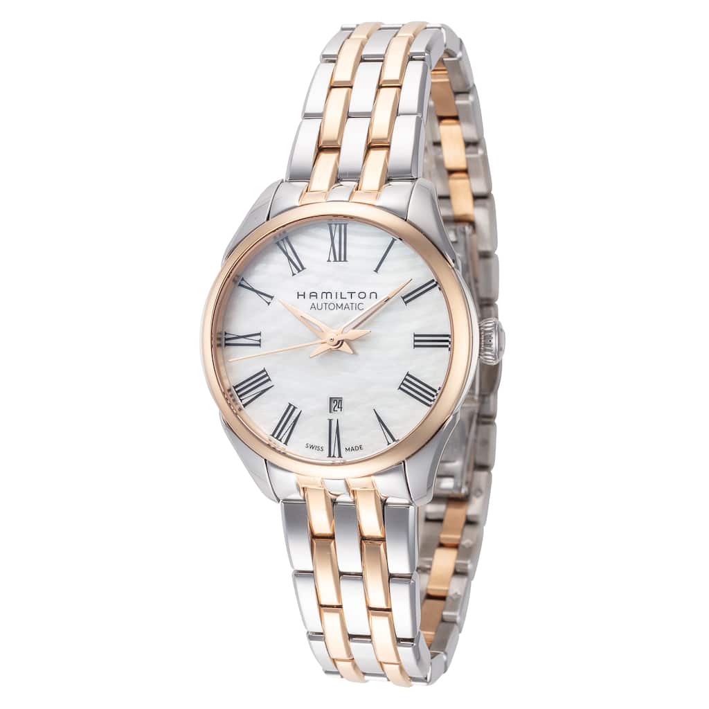 Hamilton Women's Jazzmaster 30mm Mother-of-Pearl Dial Stainless Steel Automatic Watch - Two-Tone - One Size