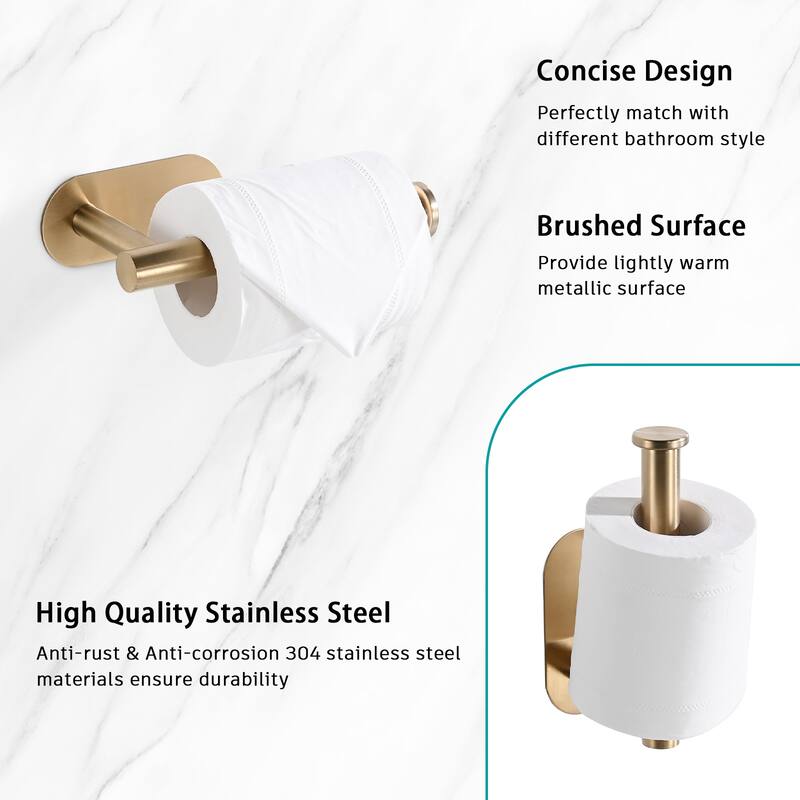 Dornberg Self Adhesive Bathroom Toilet Paper Holder Stand no Drilling