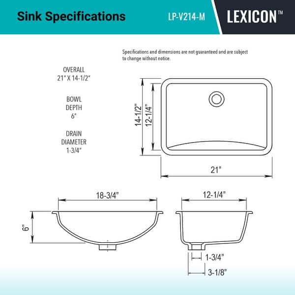 Lexicon Platinum V214 Quartz Composite Rectangle Vanity Sink - Galaxy Mocha
