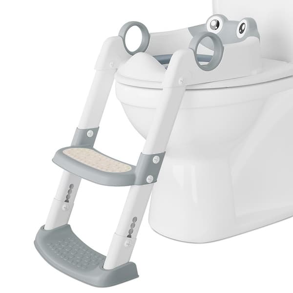 slide 2 of 14, Potty Training Seat with Step for Toddlers Grey