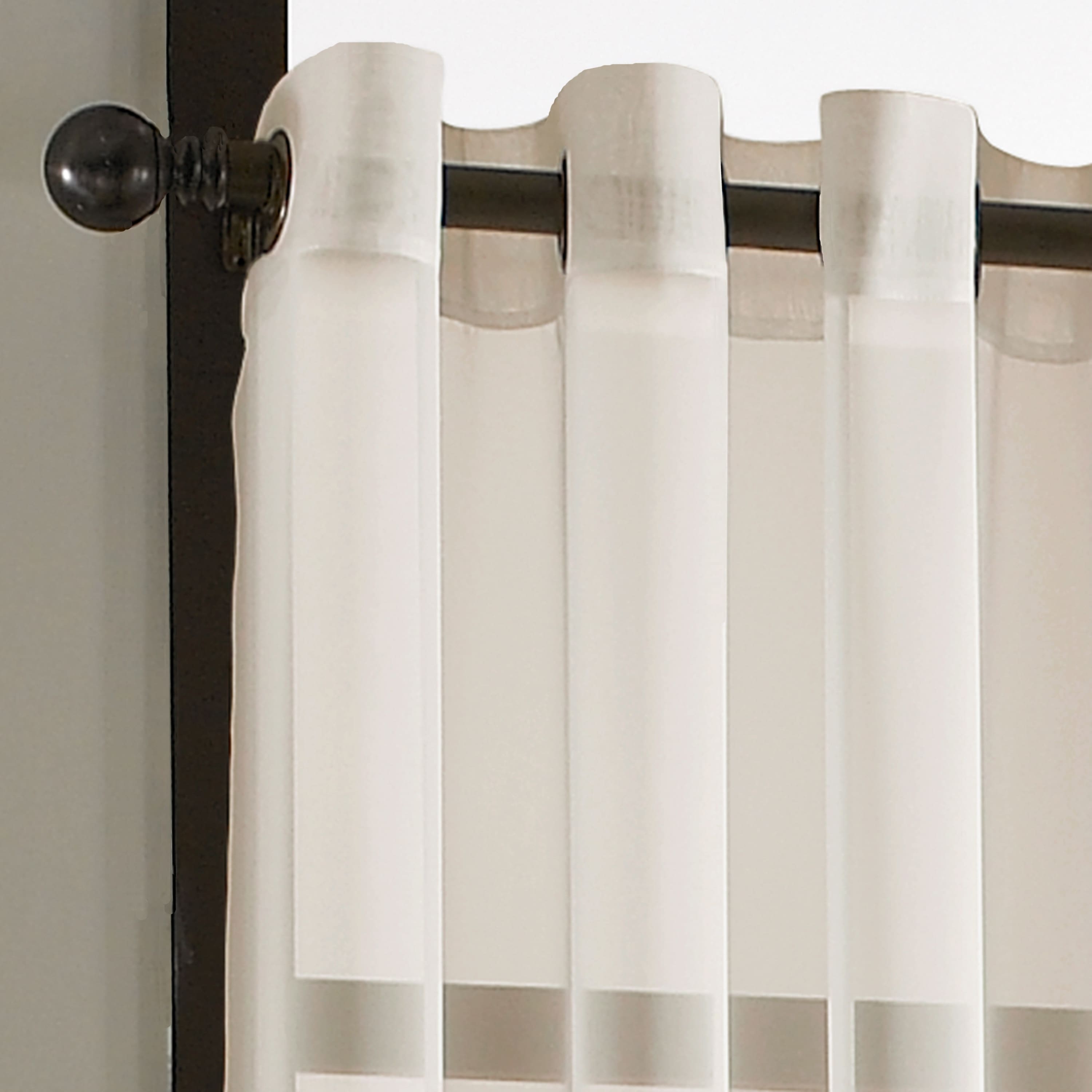 Curtainworks Solid Soho Sheer Grommet Single Curtain Panel On Sale