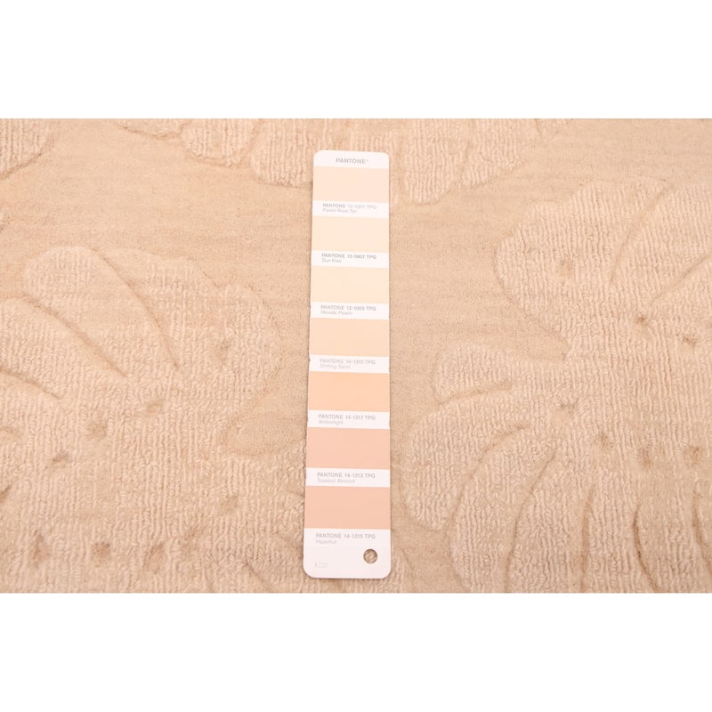 ECARPETGALLERY Hand Loomed Kashkuli Gabbeh Beige Wool Rug - 6'8 x 7'9