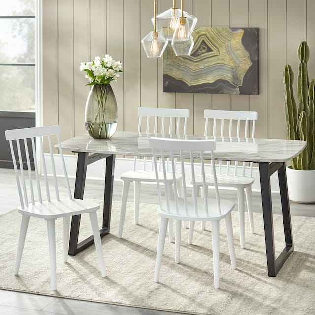 Lifestorey Lowry Solid Wood Dining Chairs (Set of 2)