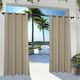 ATI Home Indoor/Outdoor Solid Cabana Grommet Top Curtain Panel Pair - 54X120 - Taupe