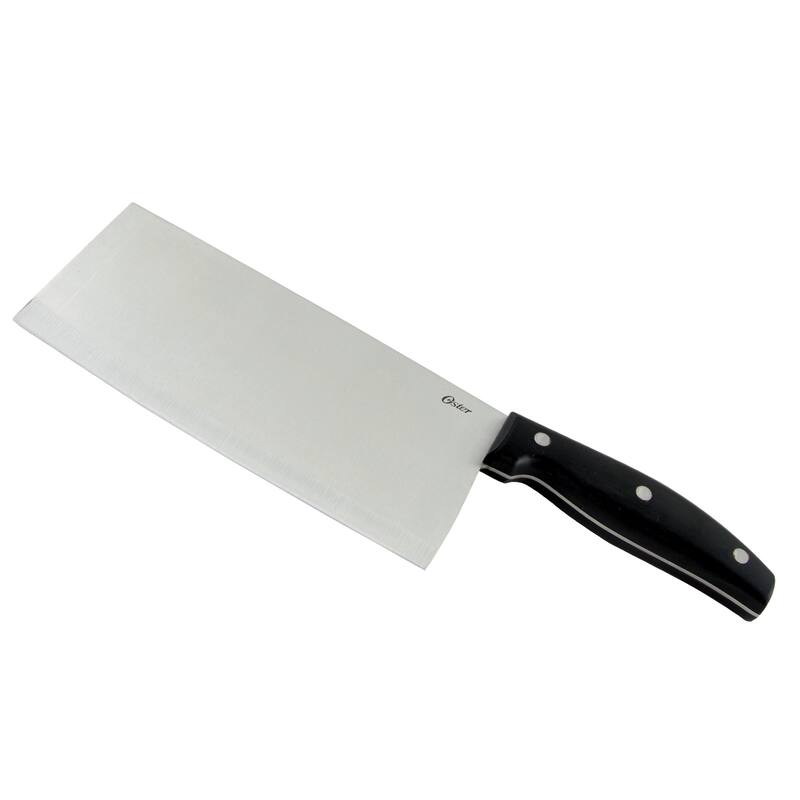 Cottar 7 inch Fine Edge Stainless Steel Blade Triple Riveted Cleaver in Black
