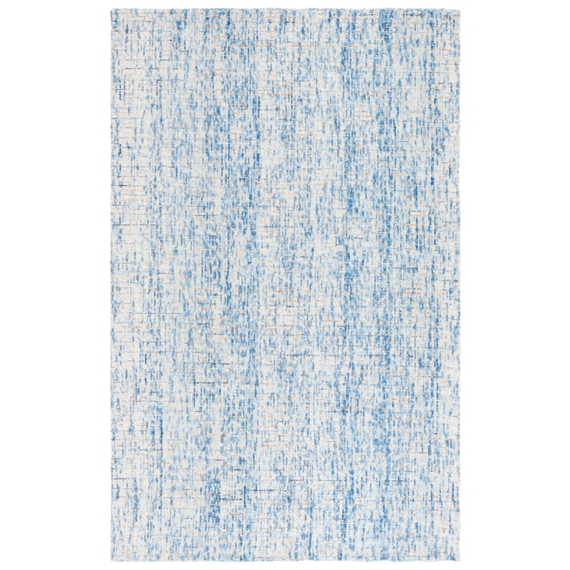 Martha Stewart by SAFAVIEH, Handmade Lumturie Solid Wool Rug - 5' x 8' - Dark Blue/Rust