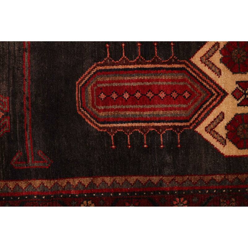 ECARPETGALLERY Hand-knotted Konya Anatolian Black, Red Wool Rug - 4'5 x 9'3
