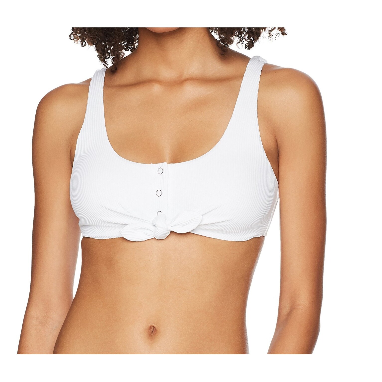 white tie front bikini