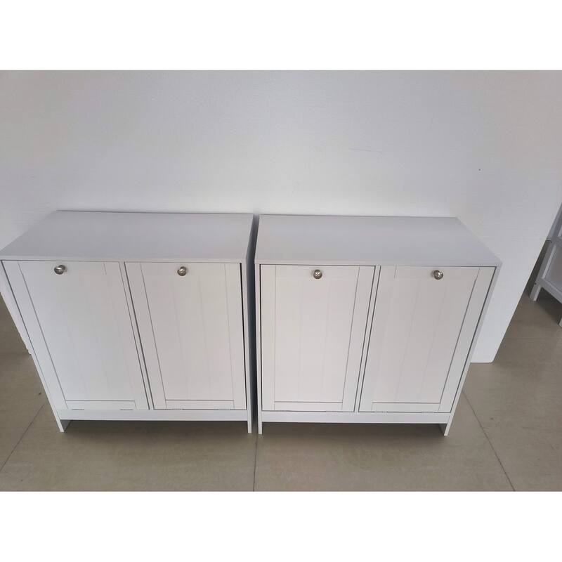 Tilted Laundry Hamper with Removable Basket