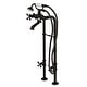 preview thumbnail 9 of 15, Traditional Freestanding Tub Faucet with Supply Line and Stop Valve Oil Rubbed Bronze
