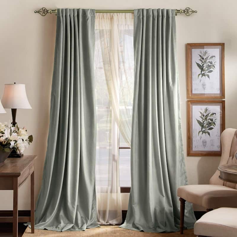 1-inch Diameter Portia Adjustable Single Drapery Curtain Rod