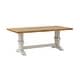preview thumbnail 16 of 29, Eleanor Two-tone Solid Wood Top Dining Table by iNSPIRE Q Classic Oak Top with Antique White Base