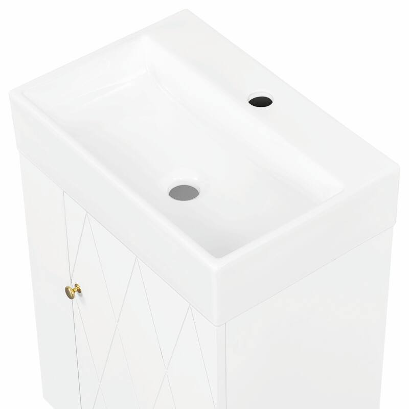 20" Bathroom Vanity with Ceramic Sink