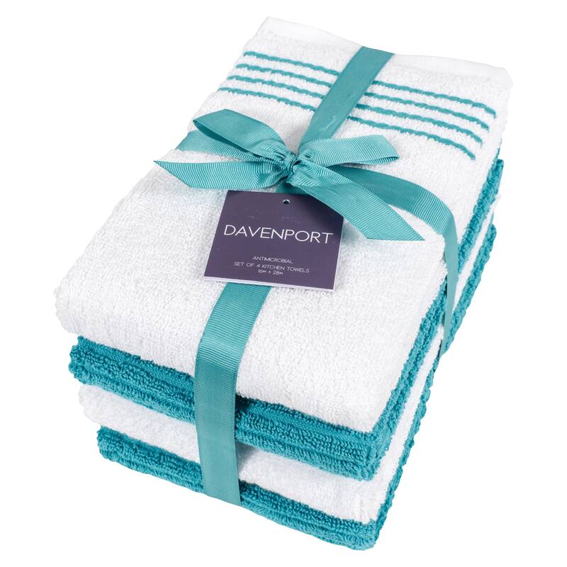 Davenport Terry Kitchen Towels, Set of 4