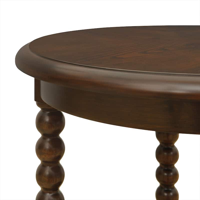 Martha Stewart Philippe Round End Table with Shelf - 20"Dia x 24"H