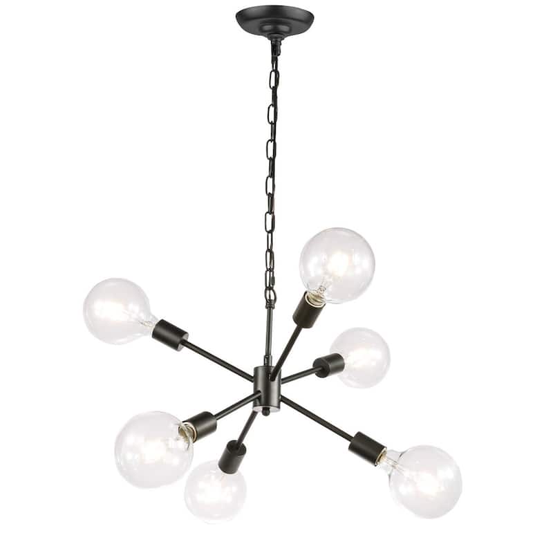 Maya 16-Inch Clear 6-Light Pendant