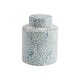 preview thumbnail 10 of 13, Blue & White Decorative Ginger Jar with Lid