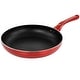 preview thumbnail 1 of 3, Better Chef 10in Silver Metallic Non Stick Gourmet Fry Pan in Red