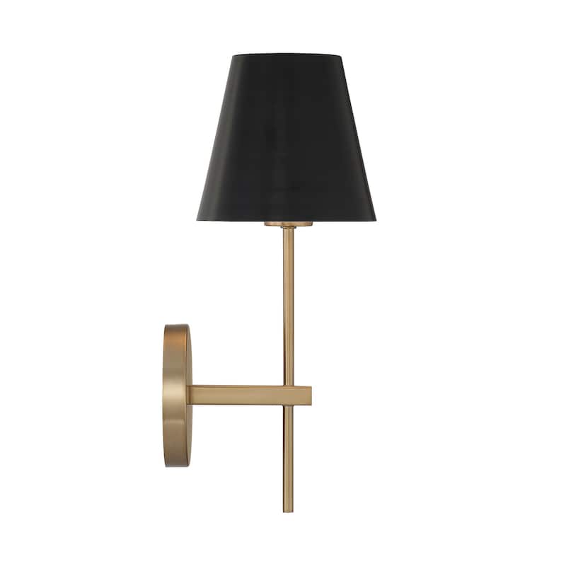 Xavier 1 Light Vibrant Gold Wall Mount - 6'' W x 15'' H x 7'' D