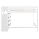 preview thumbnail 24 of 30, Full Size Loft Bed with Built-in Wardrobe Closet, Storage Staircase, Solid Pine Frame, Space-Saving Design
