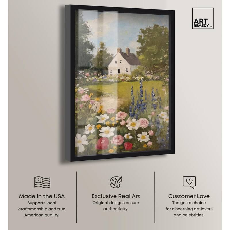 Floral Farmhouse I Shadowbox by Art Remedy