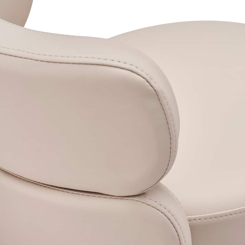 PU Modern Bar Stool Dining Chair Counter Chair with Swivel and Height Adjustment