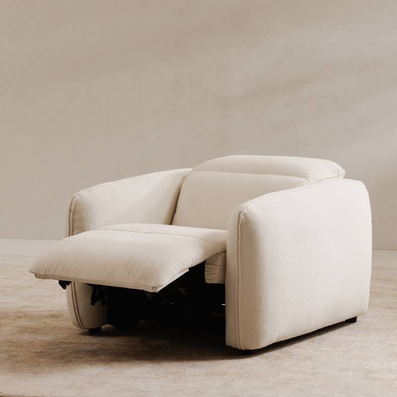 NADAAL STUDIOS Yarrow, Power Recliner Chair, Polyester Upholstery, High-Density Foam Cushions, Dusk Grey