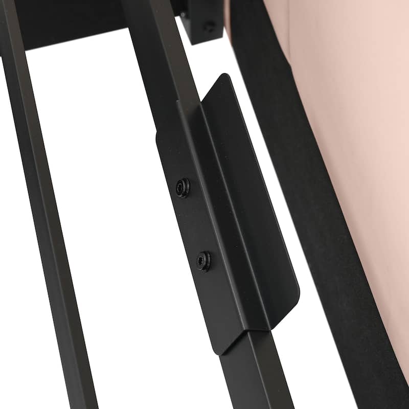 Velvet Upholstered Daybed, Twin Size Lift Platform Sofa Bed Frame, Hydraulic Storage Bed Frame, Heavy Duty Metal Slat Support