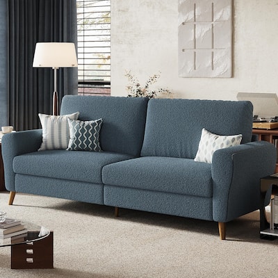 84 inch Sofa Couch, Comfy Loveseat Sofa for Small Spaces, 3 Seater Couch with Deep Seats, Wide Armrests