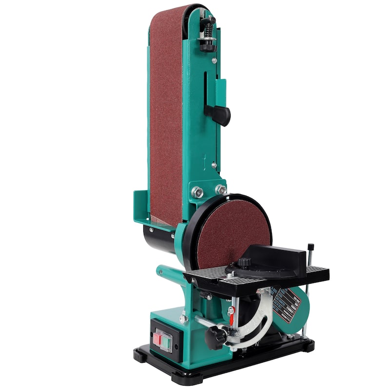 Anmytek 4" x 36" Belt Sander 6" Disc Polisher Grinder 120V UL Certified Green