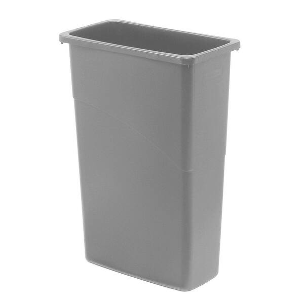 Rubbermaid Slim Jim Recycling Container, 23 Gallon, Gray 11"L x 20"W