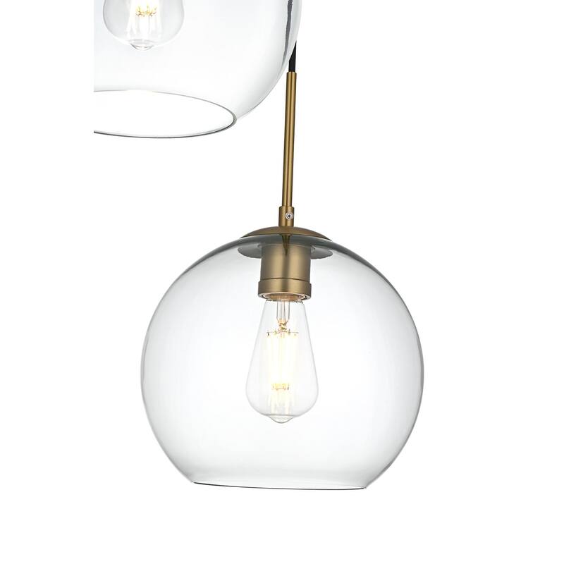 Elegant Lighting Baxter 3 Light 20" Wide Multi Light Pendant with
