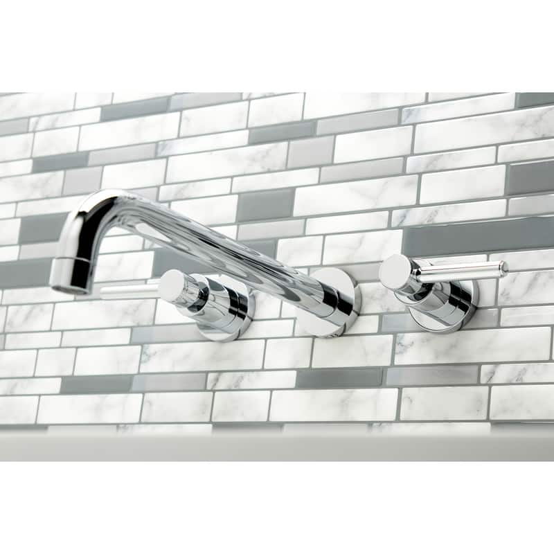 Kingston Brass Concord 3-Hole Wall Mount Roman Tub Faucet