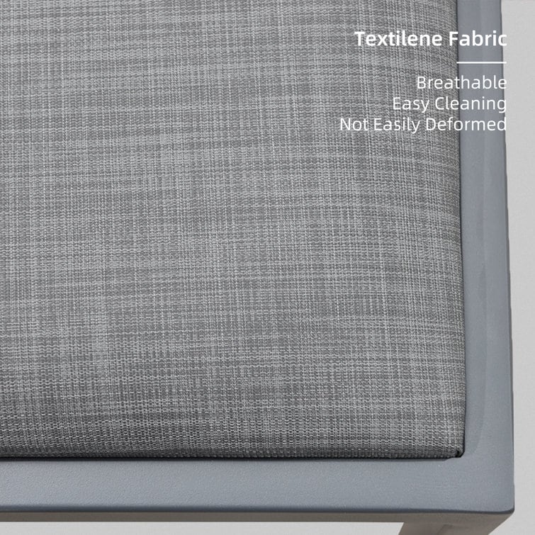 PURPLE LEAF Outdoor Dining Chairs Set of 2 Patio Bar Hight Stools with Cushion