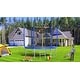preview thumbnail 5 of 7, Trampoline with Basketball Hoop, Outdoor Trampoline with Enclosure Net