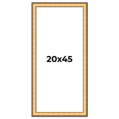 20x45 Frame Gold Plein Aire Solid Wood Picture Frame Width 2 Inches |