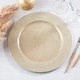 preview thumbnail 9 of 15, Soft Glow Faux Mother of Pearl Charger Plate (Set of 4)