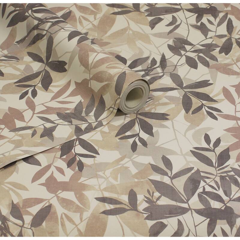 Arthouse Georgianna Neutral Botanical Leaves Wallpaper
