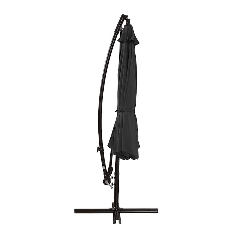 10ft Outdoor Patio Hanging Cantilever Umbrella