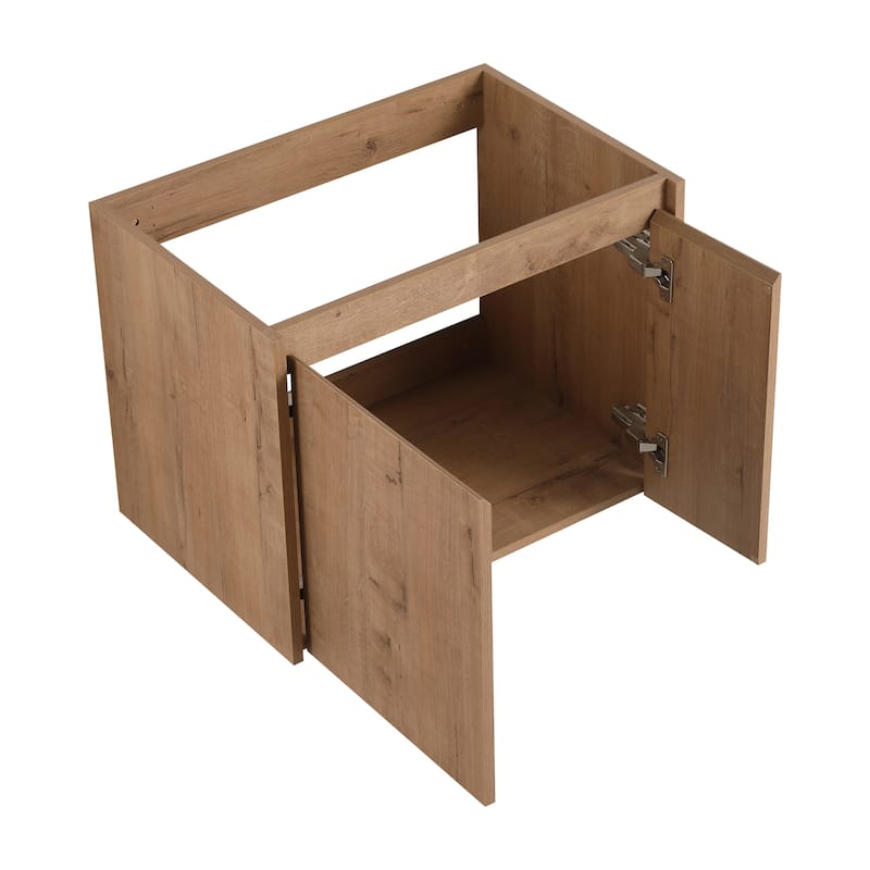 24 Inch Bathroom Cabinet With Sink,Soft Close Doors,Float Mounting Design, For Small Bathroom