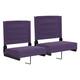 2 Pack 500 lb. Rated Lightweight Stadium Chair-Handle-Padded Seat