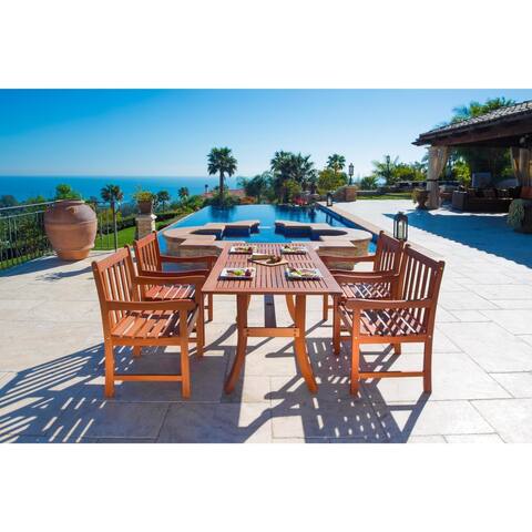 Surfside Eco-friendly 5-piece Wood Outdoor Dining Set by Havenside Home
