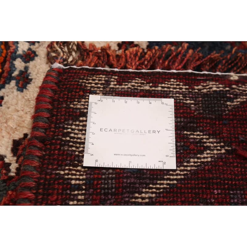 ECARPETGALLERY Hand-knotted Melis Vintage Dark Red Wool Rug - 4'8 x 14'5