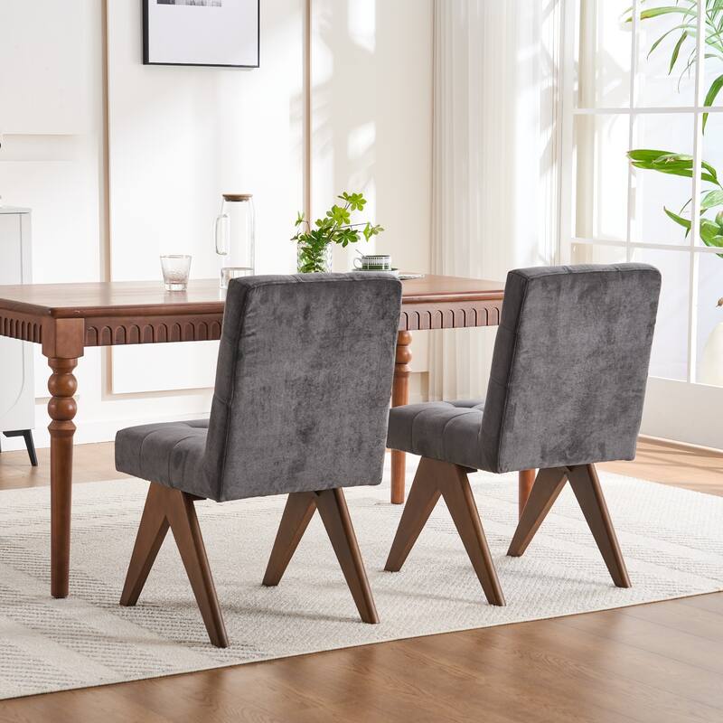 Mid Century Modern Dining Chair Set of 2