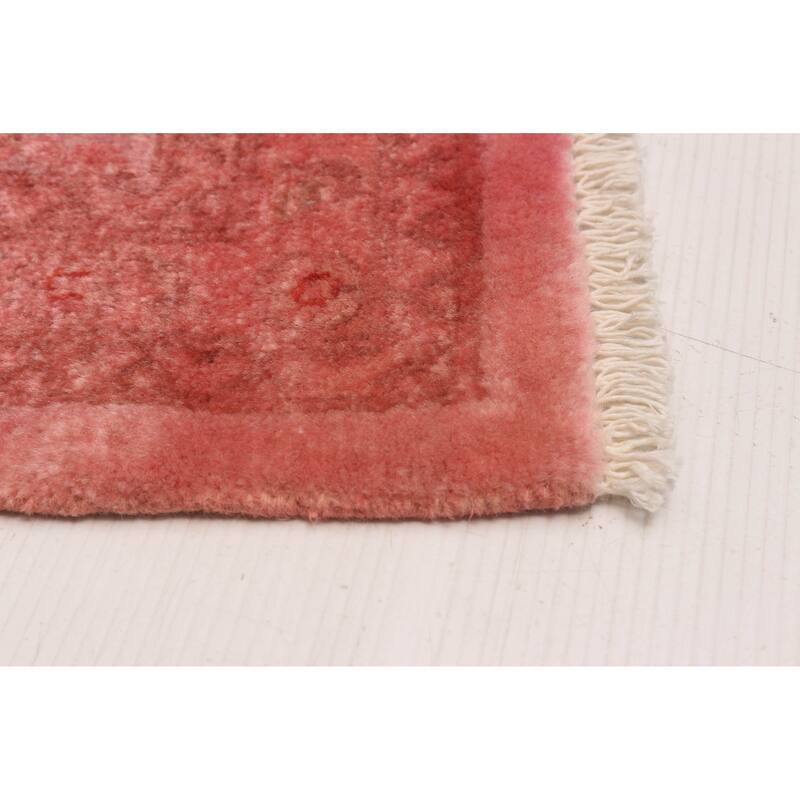 ECARPETGALLERY Hand-knotted Vibrance Pink Wool Rug - 7'11 x 9'11