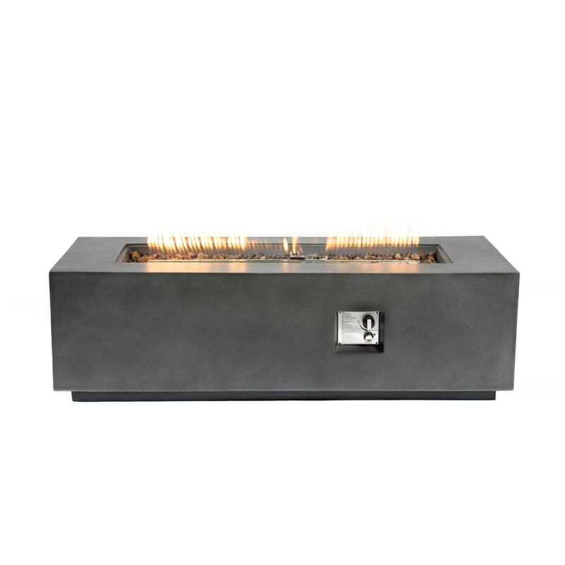 GDFStudio - 60" Outdoor Magnesium Oxide Fire Pit Table