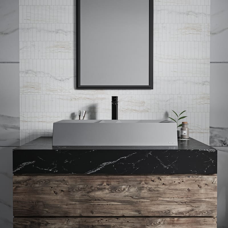 Karran Diamond Quartz 28 inch Bathroom Vessel Sink